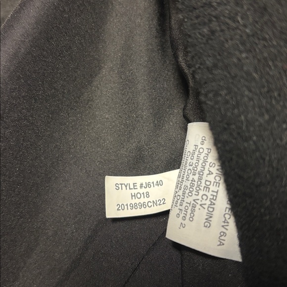 J.Crew Mercantile Black Full Zip Wool Blend City Coat in Size 4 - Picture 13 of 15